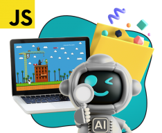 Язык программирования JavaScript + AI. Проектное обучение + геймификация + AI-помощники - КИБЕРшкола программирования для детей, компьютерные курсы для школьников, начинающих и подростков - KIBERone г. Гольяново