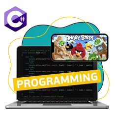 Программирование на C#. Удивительный мир 2D-игр - КИБЕРшкола программирования для детей, компьютерные курсы для школьников, начинающих и подростков - KIBERone г. Гольяново